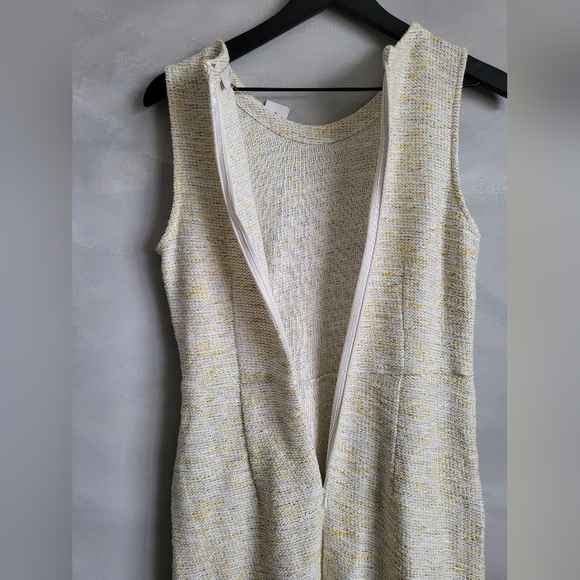 NWT Loft Tweed Like Sleeveless Sheath Dresses Women Size 2 Cotton Blend - Picture 4 of 14